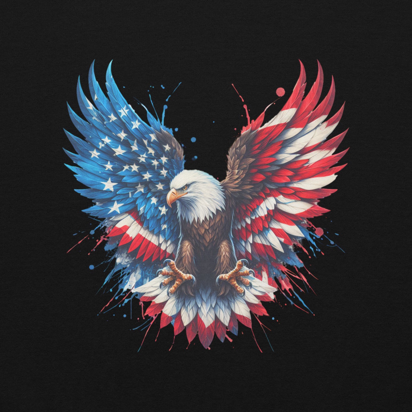 "We the People" stacked with Eagle Hoodie